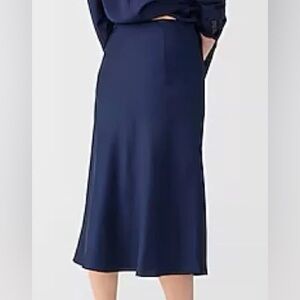 J.Crew Gwyneth slip skirt Navy
